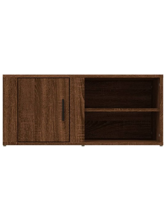 Tv skapītis, brūna ozolkoka, 80x31,5x36 cm, inženierijas koks
