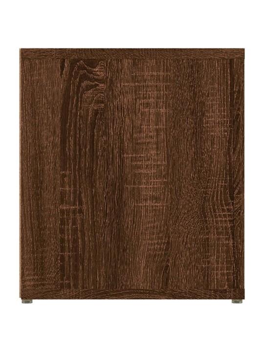 Tv skapītis, brūna ozolkoka, 80x31,5x36 cm, inženierijas koks