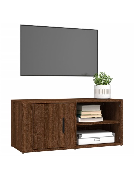 Tv skapīši, 2 gab., brūna ozolkoka, 80x31,5x36 cm