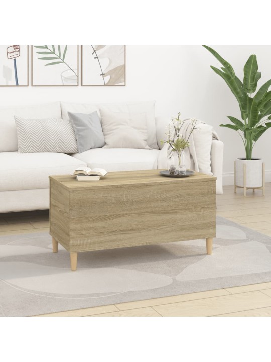 Kafijas galdiņš, ozola krāsa, 90x44,5x45 cm, inženierijas koks