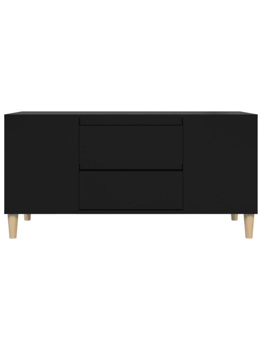 Tv skapītis, melns, 102x44,5x50 cm, inženierijas koks