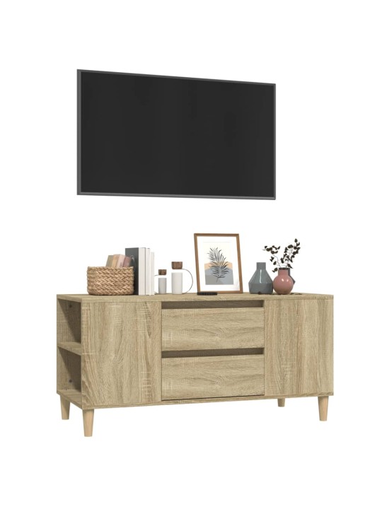 Tv skapītis, sonomas ozola, 102x44,5x50 cm, inženierijas koks