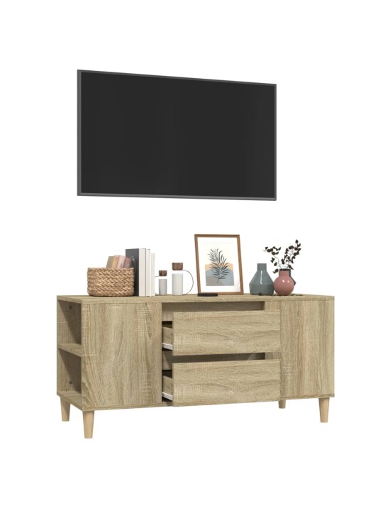 Tv skapītis, sonomas ozola, 102x44,5x50 cm, inženierijas koks