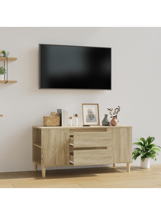 Tv skapītis, sonomas ozola, 102x44,5x50 cm, inženierijas koks