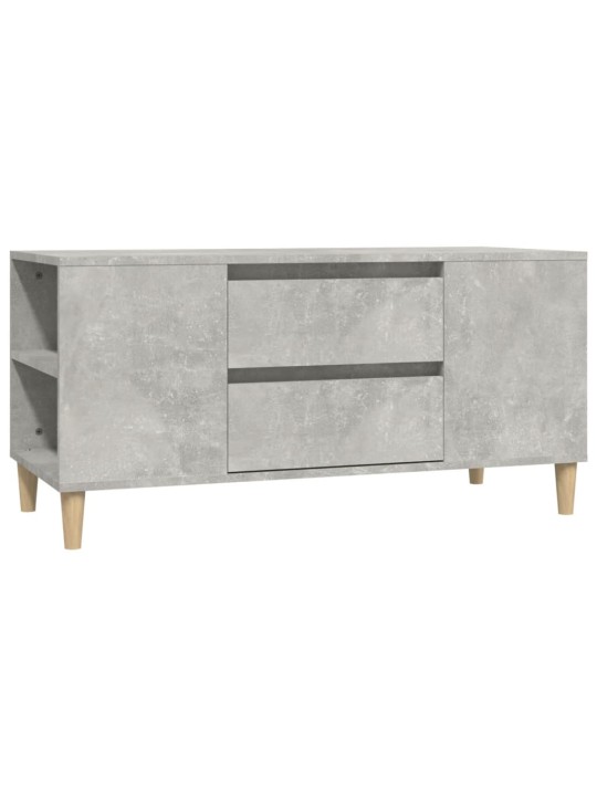 Tv skapītis, betona pelēks, 102x44,5x50 cm, inženierijas koks