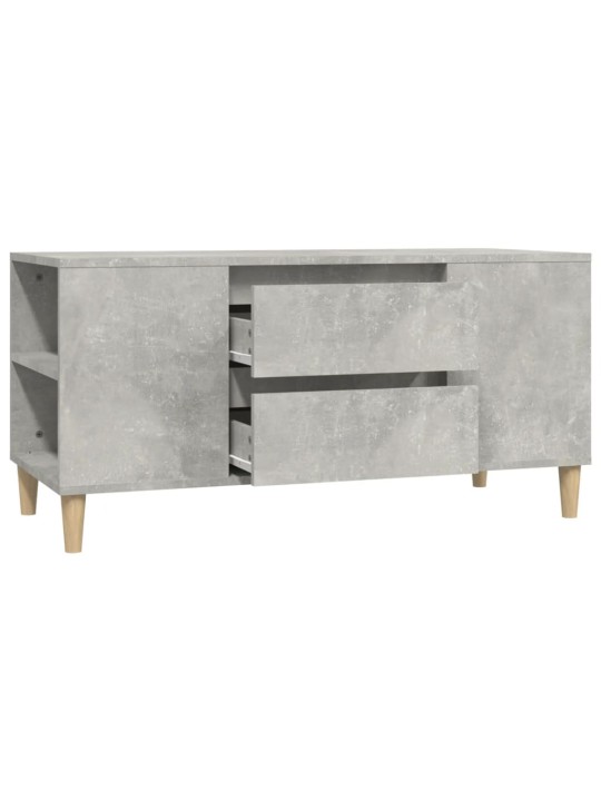 Tv skapītis, betona pelēks, 102x44,5x50 cm, inženierijas koks