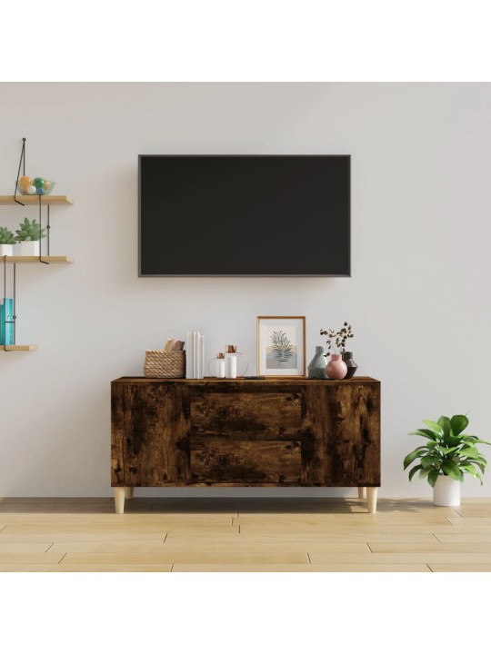 Tv skapītis, ozolkoka krāsa, 102x44,5x50 cm, inženierijas koks