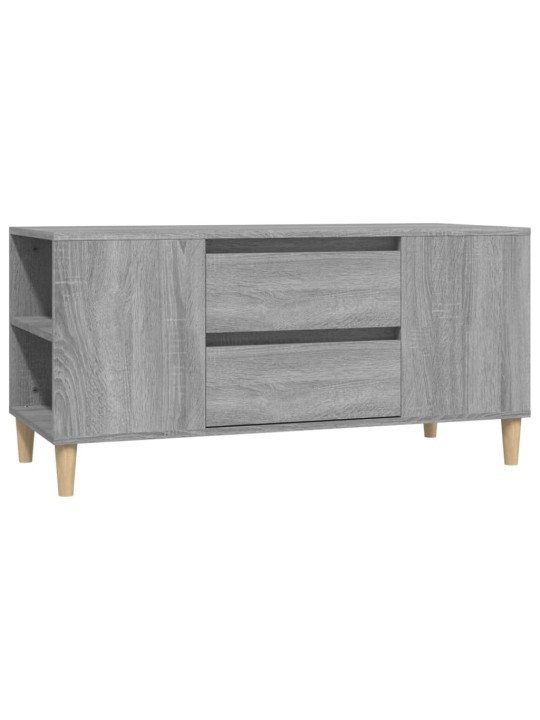 Tv skapītis, pelēka ozolkoka, 102x44,5x50 cm, inženierijas koks