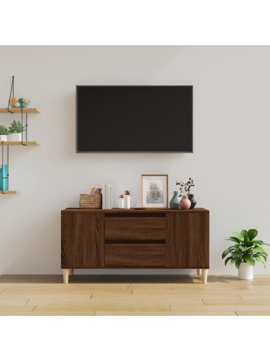 Tv skapītis, ozolkoka krāsa, 102x44,5x50 cm, inženierijas koks
