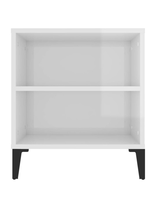 Tv skapītis, spīdīgi balts, 102x44,5x50 cm, inženierijas koks