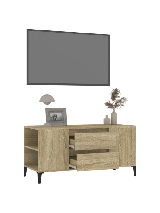 Tv skapītis, sonomas ozola, 102x44,5x50 cm, inženierijas koks