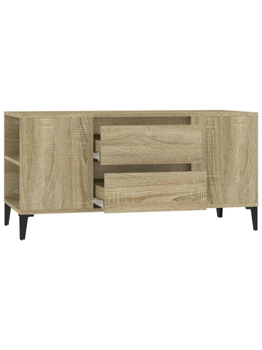 Tv skapītis, sonomas ozola, 102x44,5x50 cm, inženierijas koks
