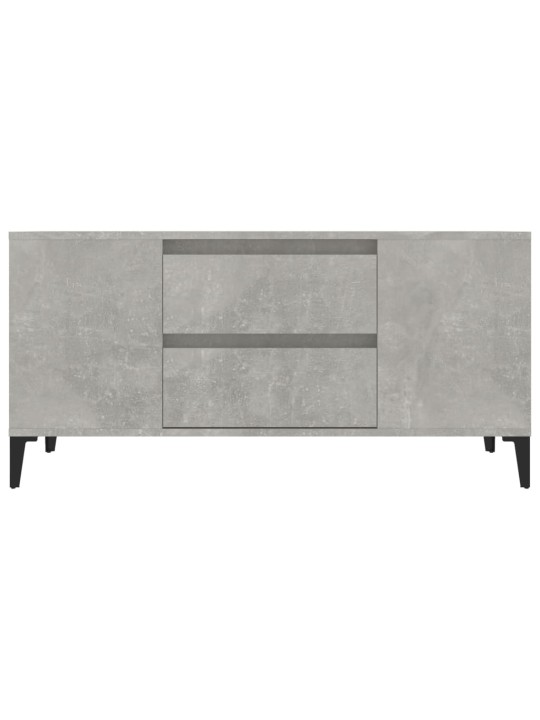 Tv skapītis, betona pelēks, 102x44,5x50 cm, inženierijas koks