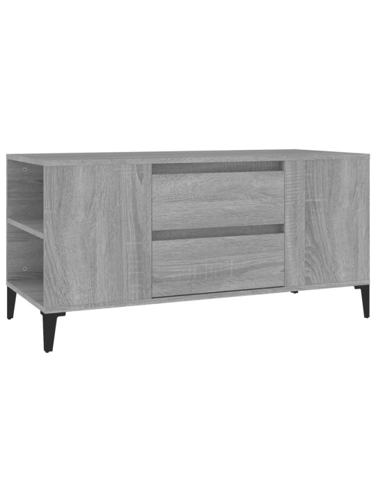 Tv skapītis, pelēka ozolkoka, 102x44,5x50 cm, inženierijas koks