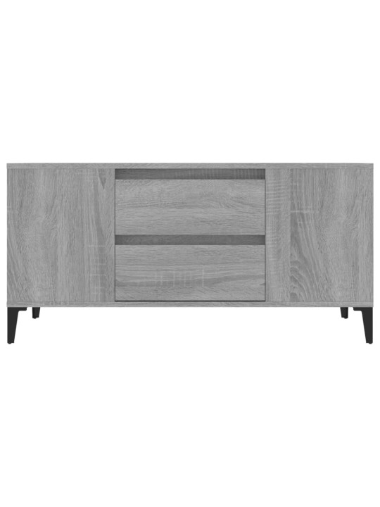 Tv skapītis, pelēka ozolkoka, 102x44,5x50 cm, inženierijas koks