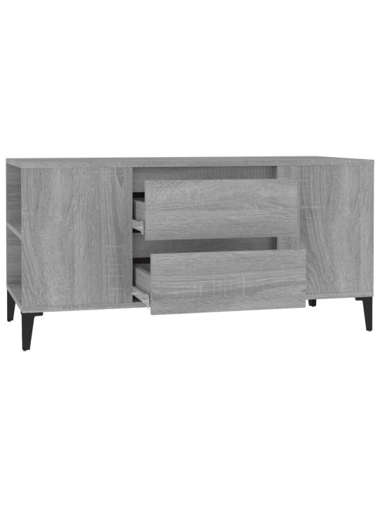 Tv skapītis, pelēka ozolkoka, 102x44,5x50 cm, inženierijas koks