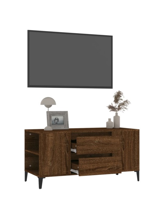 Tv skapītis, ozolkoka krāsa, 102x44,5x50 cm, inženierijas koks
