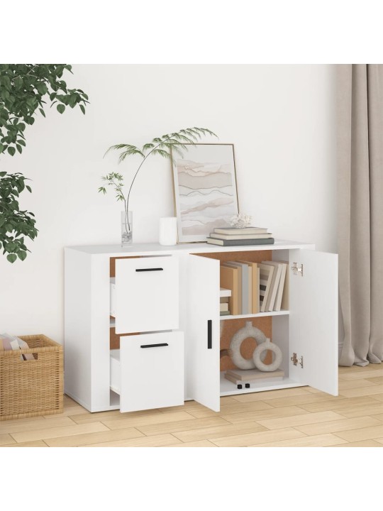 Kumode, balta, 100x33x59,5 cm, inženierijas koks