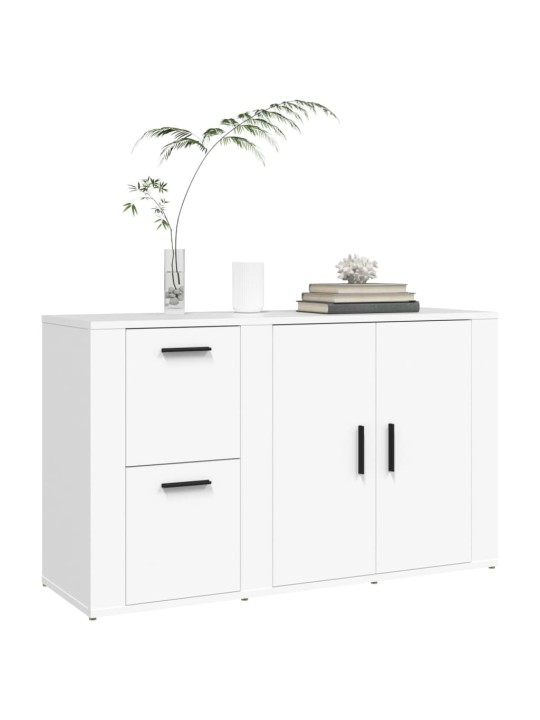 Kumode, balta, 100x33x59,5 cm, inženierijas koks