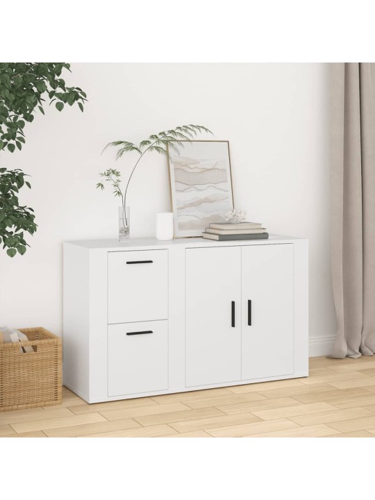 Kumode, balta, 100x33x59,5 cm, inženierijas koks