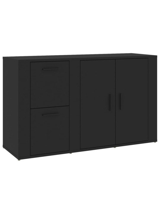 Kumode, melna, 100x33x59,5 cm, inženierijas koks
