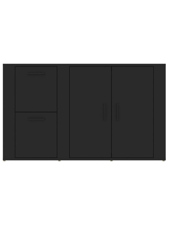 Kumode, melna, 100x33x59,5 cm, inženierijas koks