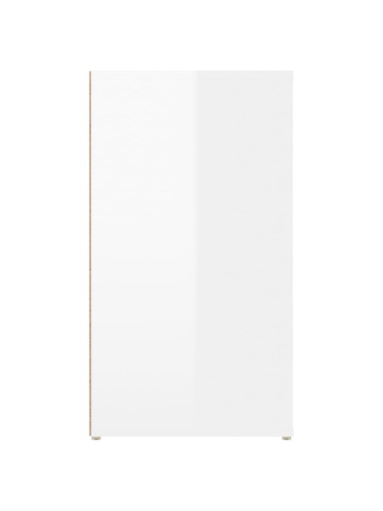 Kumode, spīdīgi balta, 100x33x59,5 cm, inženierijas koks