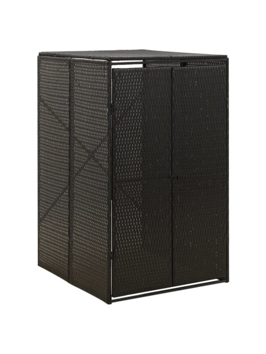 Nojume atkritumu konteineram, melna, 70x80x117 cm, pe pinums