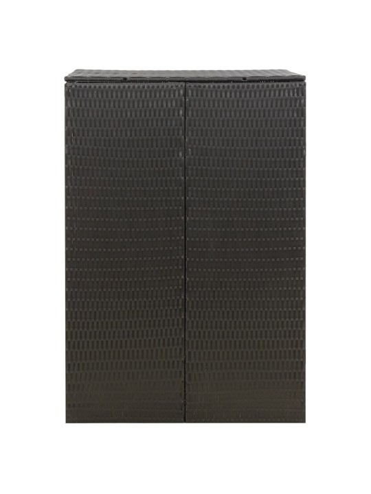 Nojume atkritumu konteineram, melna, 70x80x117 cm, pe pinums