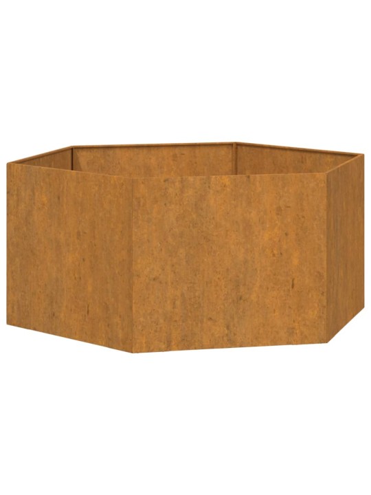 Dārza puķu kaste, rūsas krāsā, 90x90x45 cm, kortena tērauds