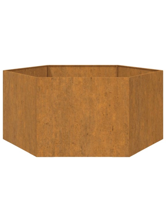 Dārza puķu kaste, rūsas krāsā, 90x90x45 cm, kortena tērauds