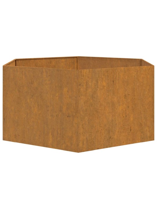 Dārza puķu kaste, rūsas krāsā, 90x90x45 cm, kortena tērauds