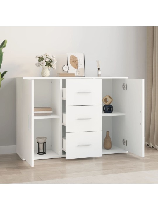 Kumode, balta, 91x29,5x65 cm, inženierijas koks