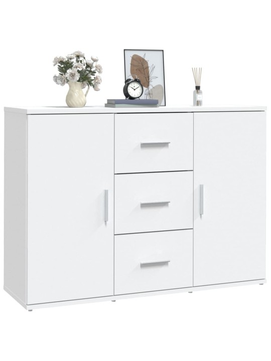 Kumode, balta, 91x29,5x65 cm, inženierijas koks