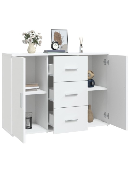 Kumode, balta, 91x29,5x65 cm, inženierijas koks
