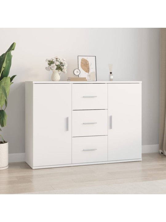 Kumode, balta, 91x29,5x65 cm, inženierijas koks