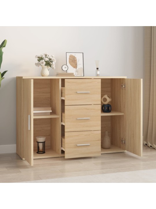 Kumode, 91x29,5x65 cm, inženierijas koks, ozolkoka krāsa