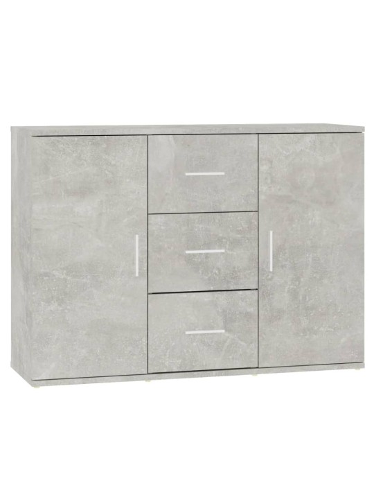 Kumode, betona pelēka, 91x29,5x65 cm, inženierijas koks