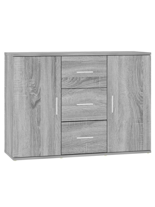 Kumode, pelēka ozolkoka, 91x29,5x65 cm, inženierijas koks
