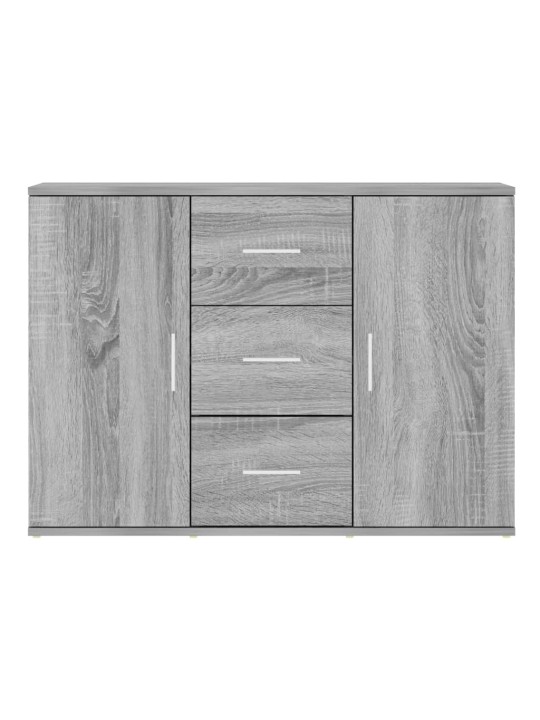 Kumode, pelēka ozolkoka, 91x29,5x65 cm, inženierijas koks