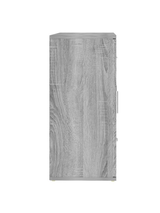 Kumode, pelēka ozolkoka, 91x29,5x65 cm, inženierijas koks