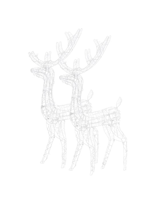 Ziemeļbriežu dekorācijas, 2 gab., akrils, 120 cm, zili