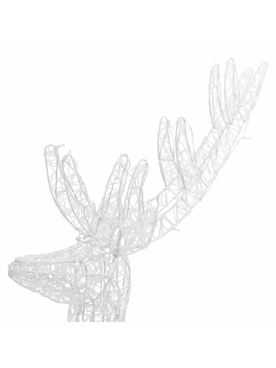 Ziemeļbriežu dekorācijas, 2 gab., 250 LED, 180 cm, akrils, XXL