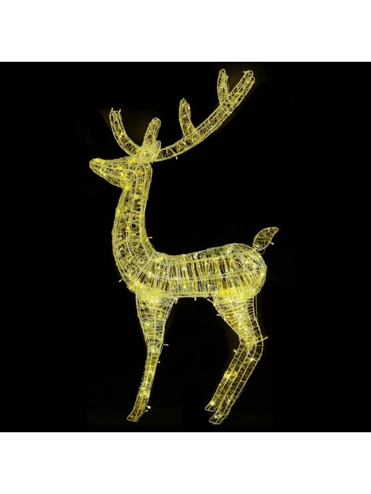 Ziemeļbriežu dekorācijas, 2 gab., 250 LED, 180 cm, akrils, XXL