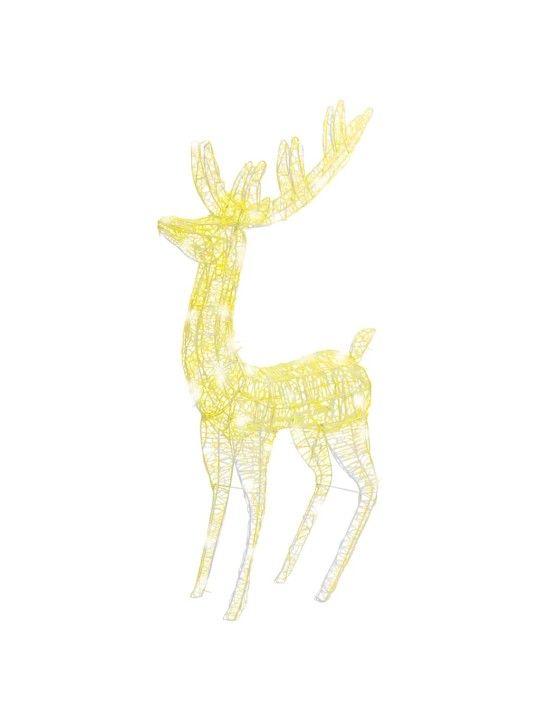 Ziemeļbriežu dekorācijas, 3 gab., 250 LED, 180 cm, akrils, XXL
