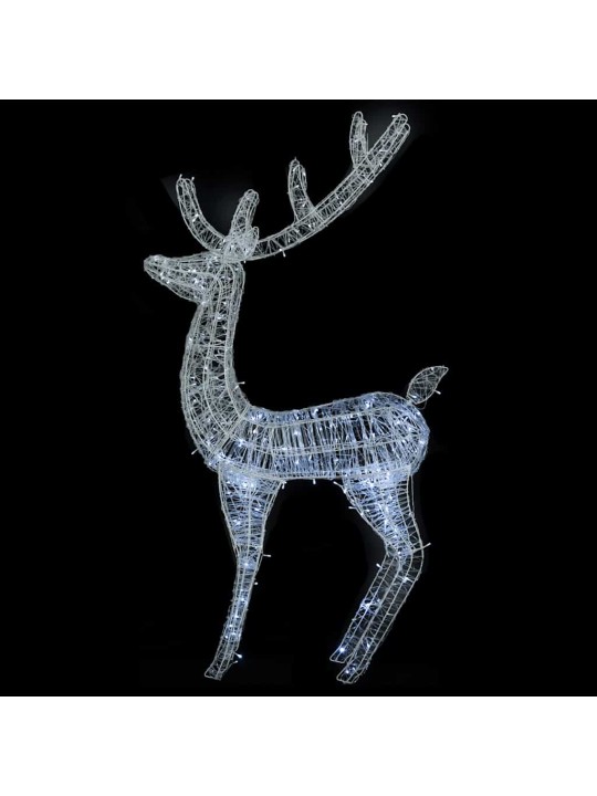 Ziemeļbriežu dekorācijas, 2 gab., 250 LED, 180 cm, akrils, XXL
