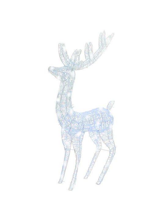 Ziemeļbriežu dekorācijas, 3 gab., 250 LED, 180 cm, akrils, XXL