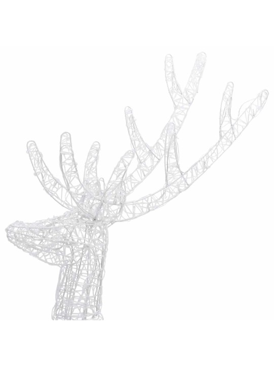 Ziemeļbriežu dekorācijas, 2 gab., 250 LED, 180 cm, akrils, XXL
