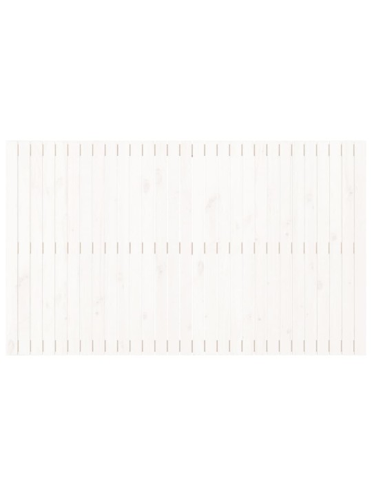 Sienas galvgalis, balts, 185x3x110 cm, priedes masīvkoks