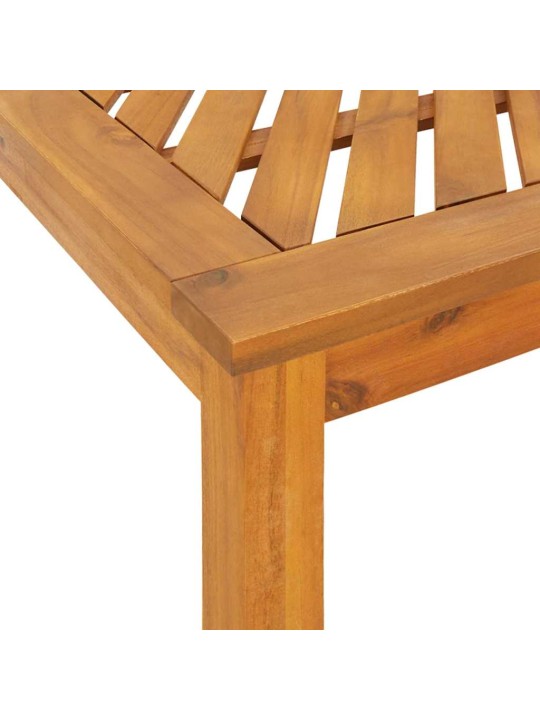 Dārza ēdamgalds 3 pcs brūna 90 x 90 x 74 cm akācijas masīvkoks